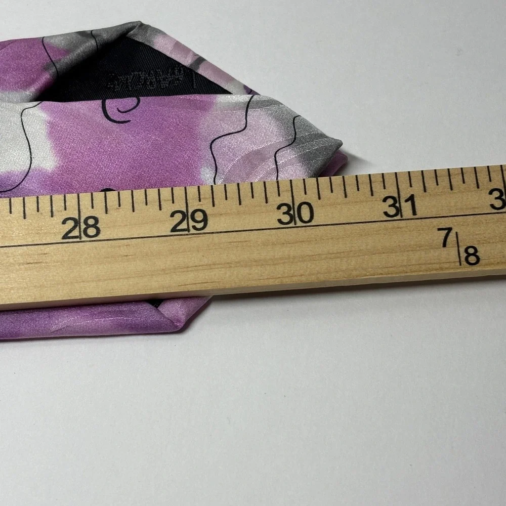 J. Garcia Snail Garden Tie Mens OS Purple Abstract Silk Collection 53 Retro 90's